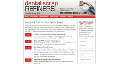 Desktop Screenshot of dentalscraprefiners.com